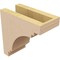 Ekena Millwork 4"W x 8"D x 8"H Classic Pescadero Rough Cedar Woodgrain TimberThane Corbel, Primed Tan CORUR04X08X08PECRCPR - alternate 2